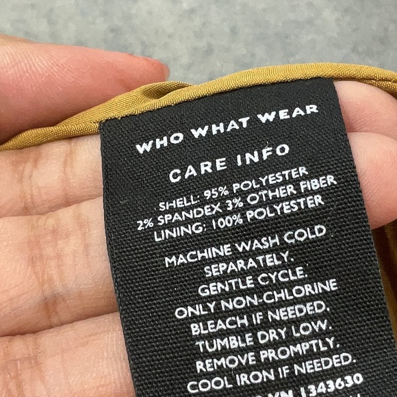 NEW Who What Wear Target Two-Tone Long Overcoat Pea Coat Brown Black XS NWT - Picture 4 of 4